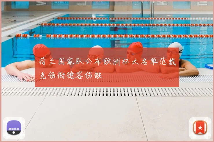 荷兰国家队公布欧洲杯大名单范戴克领衔德容伤缺
